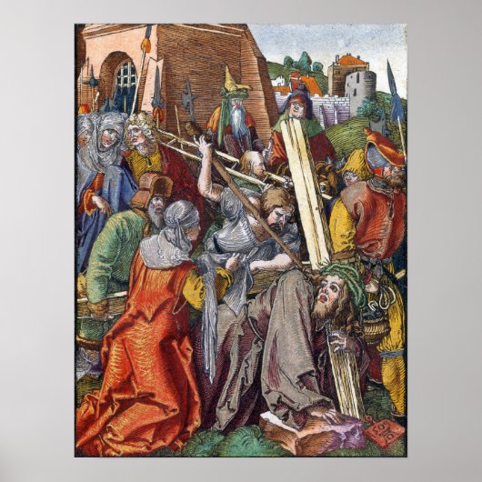 Poster Dürer - Le Portement de Croix (Devant)