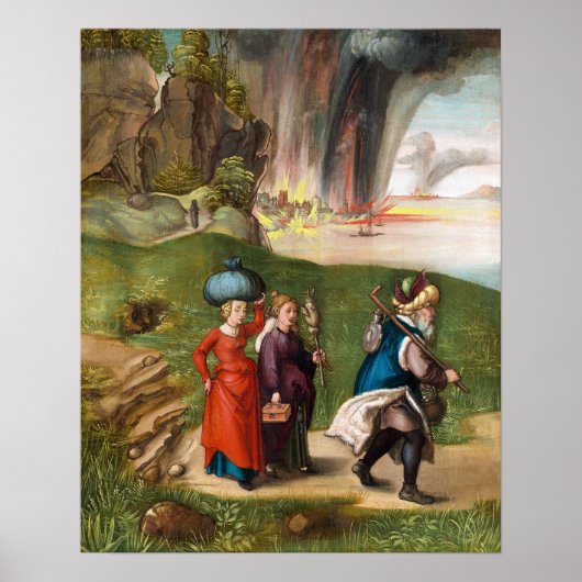 Poster Dürer - Loth et ses filles (Devant)