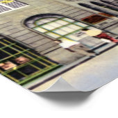 Poster Durham Caroline du Nord, rue Main (Coin)