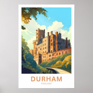 Poster Durham England Travel Print