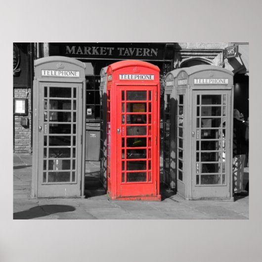 Poster Durham Phonebox (Devant)