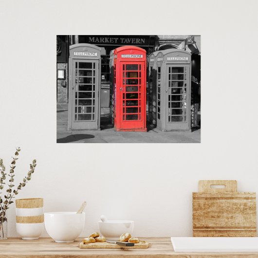 Poster Durham Phonebox (Cuisine)