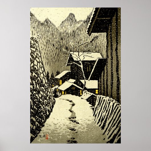 Poster Dusk à Minakami Kasamatsu Shiro 1958 (Devant)