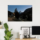 Poster Dusk in Zermatt (Bureau à domicile)