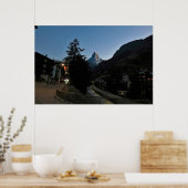 Poster Dusk in Zermatt (Cuisine)