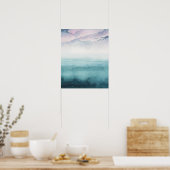 Poster Dusk on the Bay - Aquarelle (Cuisine)
