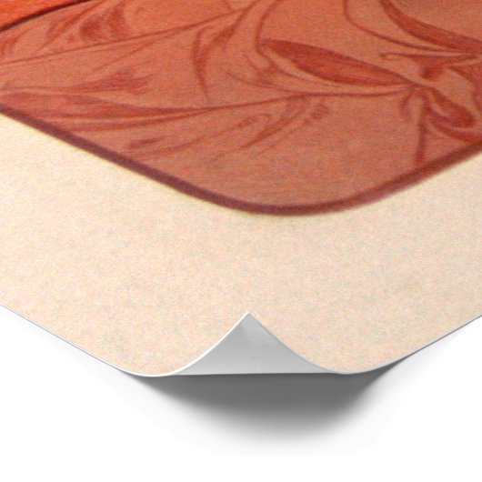 Poster DUSK par Alphonse Mucha - Crepuscule (Coin)