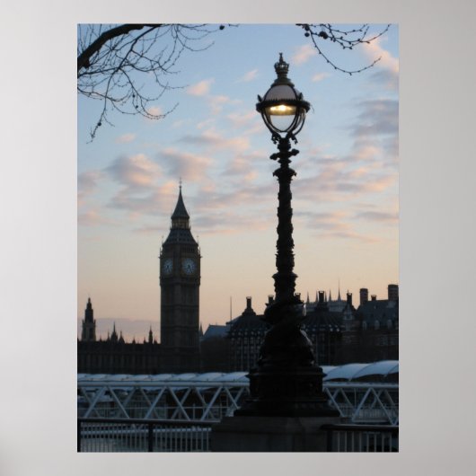 Poster Dusk sur la Tamise (Devant)