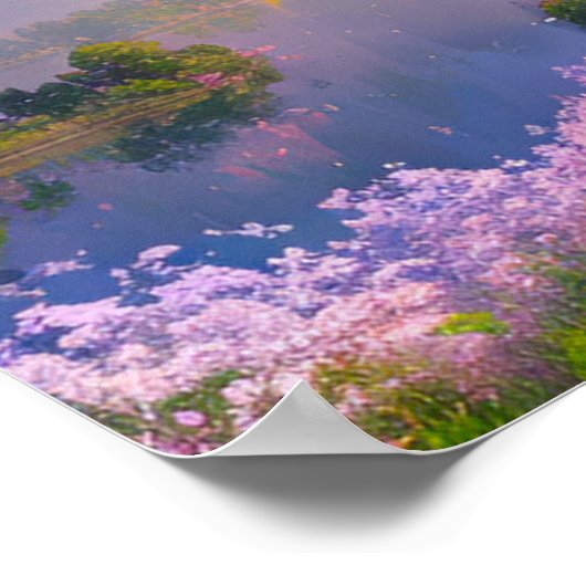 Poster Dusk sur le lac Majestic (Coin)