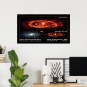 Poster Dust in Andromeda Galaxy (M31) – Spitzer Space (Bureau à domicile)