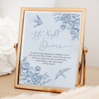 Dusty Blue Chinoiserie Baby Late Night Diaper