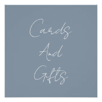 Dusty Blue Elegant Fête des mariées Mariage Classy