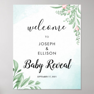 Poster Dusty Blue Eucalyptus Genre Reveillez Bienvenue