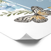 Poster Dusty Blue Fleur sauvage Baby in Bloom Douche Bien (Coin)