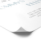 Poster DUSTY Blue Hydrangea How Big is Mommy's Belly (Coin)