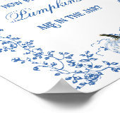 Poster Dusty Blue Pumpkin Floral Babal Douche Guess Jeu (Coin)