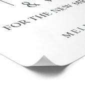 Poster Dusty Blue Roses Fleurs Mariages Conseils et souha (Coin)