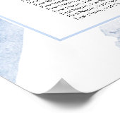 Poster Dusty Blue Succulents Greenery Seating Chart (Coin)