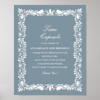 Dusty Blue Talavera Time Capsule Jeu d'anniversair
