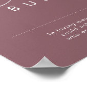 Poster Dusty Boho | Purple Cette bougie brûle enseigne (Coin)