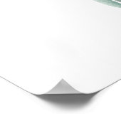 Poster Dusty Purple Floral Garden Invitation de mariage, (Coin)