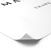 Poster Dusty Purple Peony Rose vert Feuille Mariage (Coin)