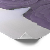 Poster Dusty Purple Rose Alphabetical Seating Chart (Coin)
