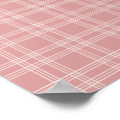 Poster Dusty Rose En vichy (Coin)
