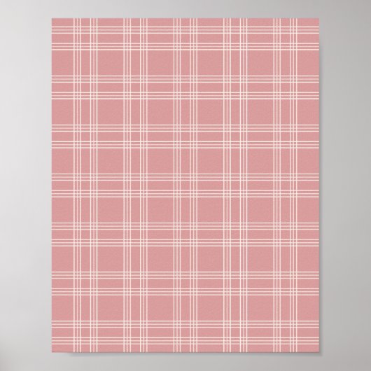 Poster Dusty Rose En vichy (Devant)
