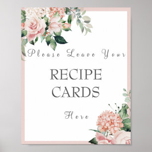 Poster Dusty Rose Laissez votre carte de recette ici Post
