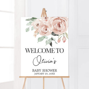 Poster Dusty Rose Rose C'est un Baby shower de fille Bien