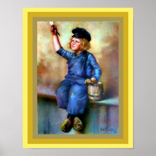 Poster Dutch Boy Painter Imprimer Vintage 1908 version am (Devant)