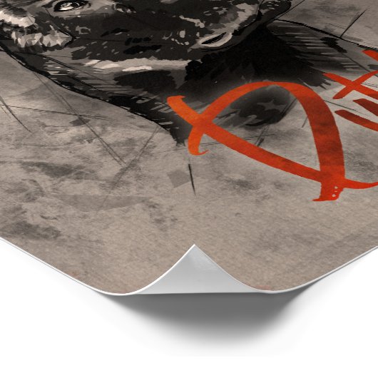 Poster Dutch Shepherd - Illustration utchie (Coin)