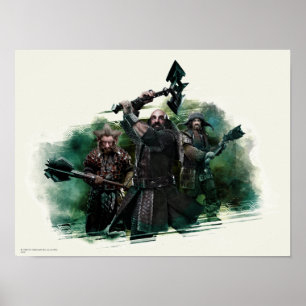 Poster Dwalin, Nori et Bofur Graphic