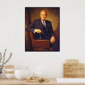 Poster Dwight D. Eisenhower Portrait présidentiel (Cuisine)