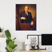 Poster Dwight D. Eisenhower Portrait présidentiel (Bureau à domicile)