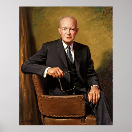 Poster Dwight D Eisenhower Portrait présidentiel officiel (Devant)