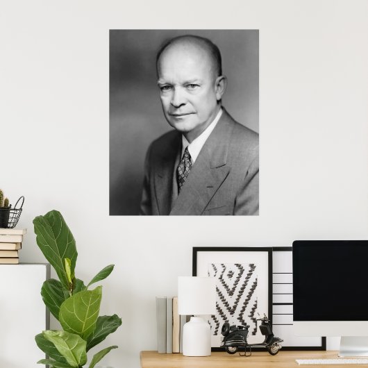 Poster Dwight Eisenhower (Bureau à domicile)