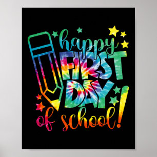 Poster Dye Joyeux Premier Jour D'École Retour À L'École E