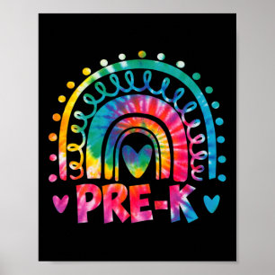 Poster Dye Prek Enseignant Rainbow Preschool Retourner À