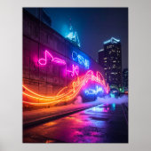 Poster Dynamic City Wall Art (Devant)