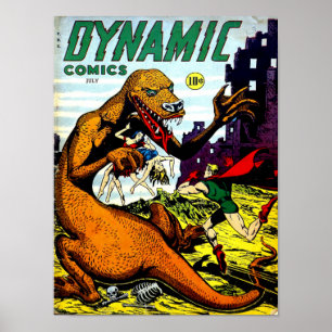Poster DYNAMIC COMICS Cool DYNAMIC Comic Book Cover Art