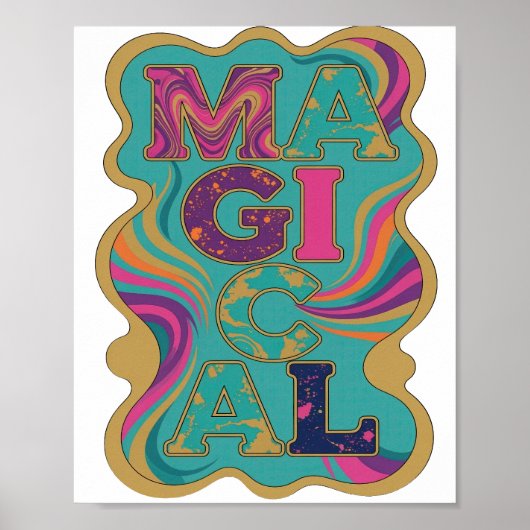 Poster Dynamic Gold MAGICAL Conception audacieuse (Devant)