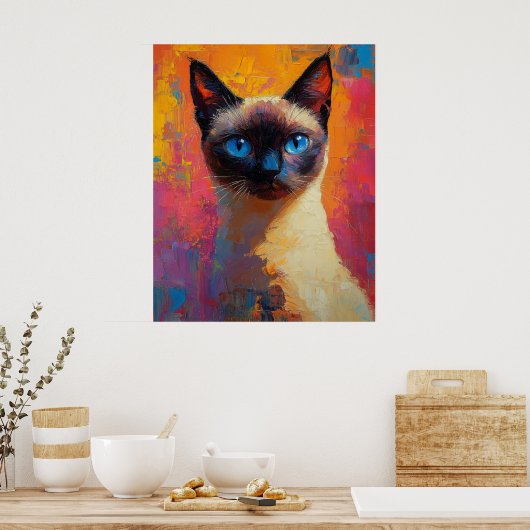 Poster Dynamic Siamese Painting (Cuisine)