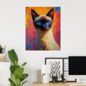 Poster Dynamic Siamese Painting (Bureau à domicile)