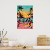 Poster Dynamic Slam Dunk - Illustration du jeu de basket- (Cuisine)