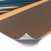 Poster Dynamic Surfer Girl Walking Beach Waves Art (Coin)