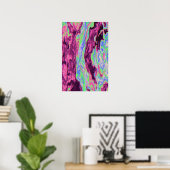 Poster Dynamique des fluides liquides Peinture contempora (Bureau à domicile)