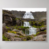 Poster Dynjandi waterfall (Devant)