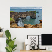 Poster Dyrhólaey Islande (Bureau à domicile)